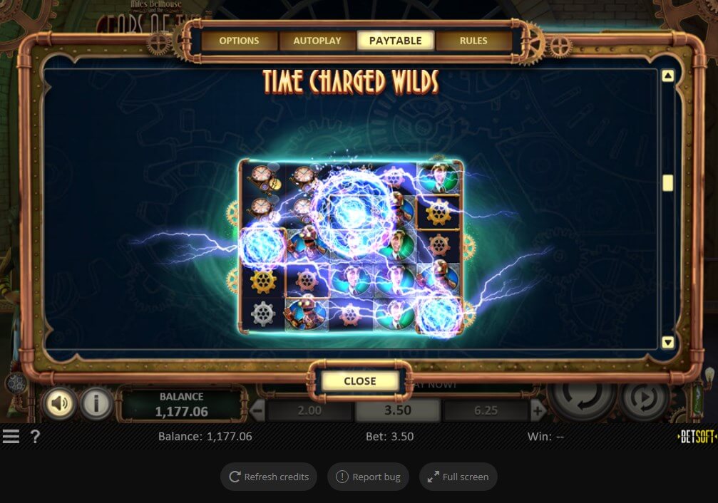 BETSOFT MILES BELLHOUSE AND THE GEARS OF TIME FREE TO PLAY ONLINE SLOT SPECIAL FEATURES